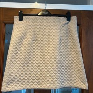 Quilted Cream Skirt